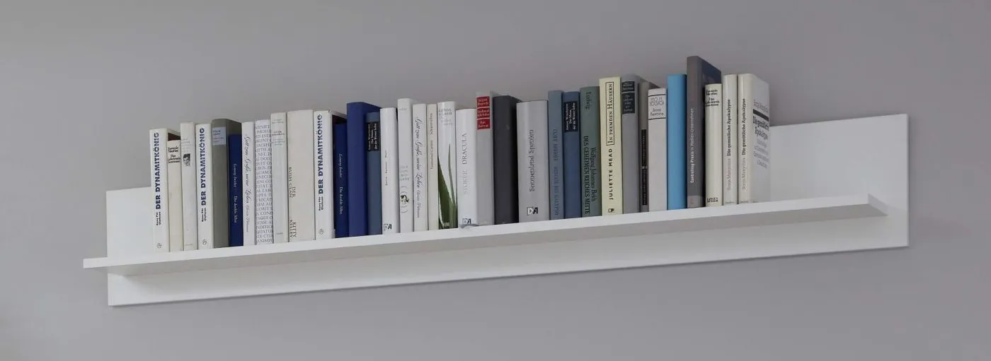 Wohnwand Baxter | weiß | Landhausstil | 4-teilig | LED Beleuchtung 4