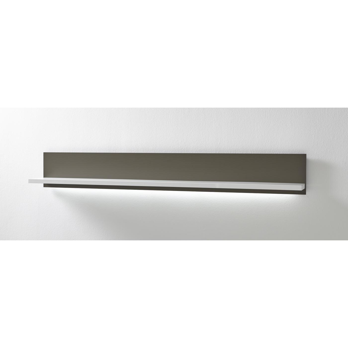 Wohnwand Trento 1 | weiß Hochglanz | 4-teilig | LED Beleuchtung