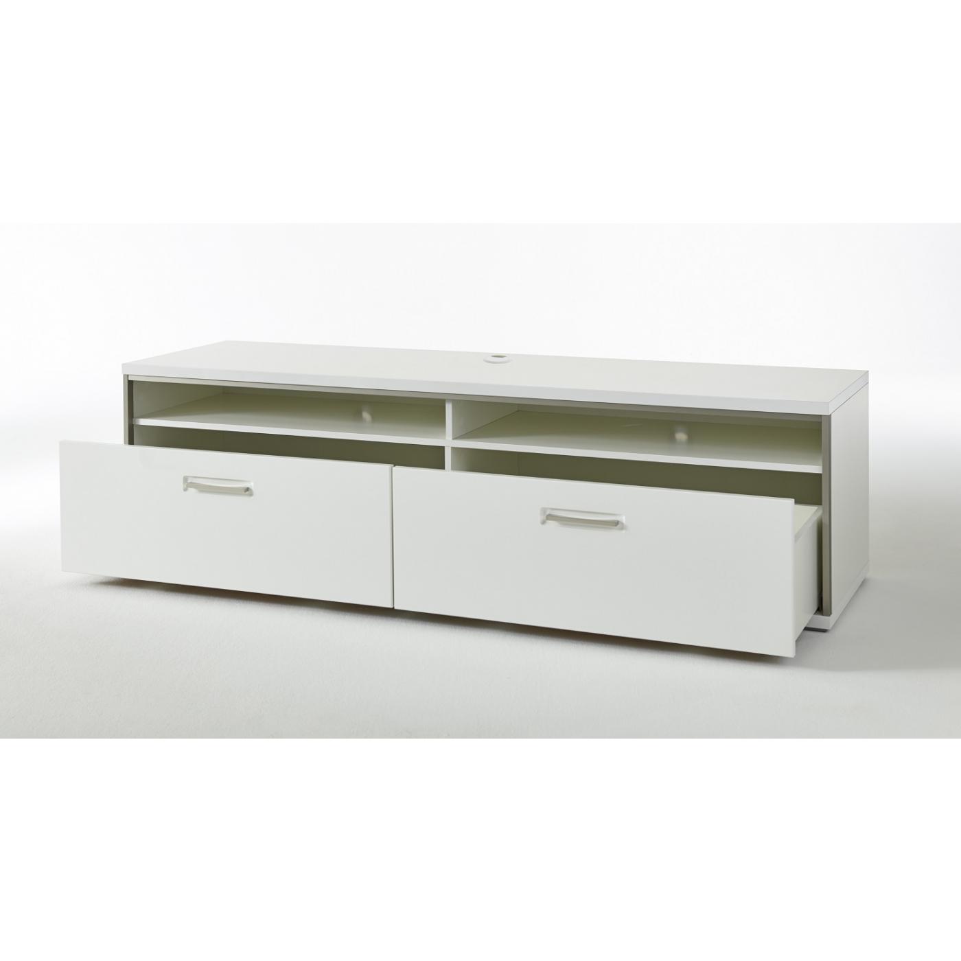 Wohnwand Trento 1 | weiß Hochglanz | 4-teilig | LED Beleuchtung