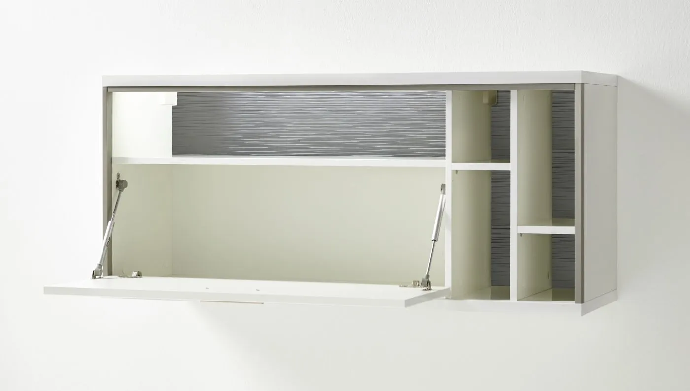 Wohnwand Trento 1 | weiß Hochglanz | 4-teilig | LED Beleuchtung 1