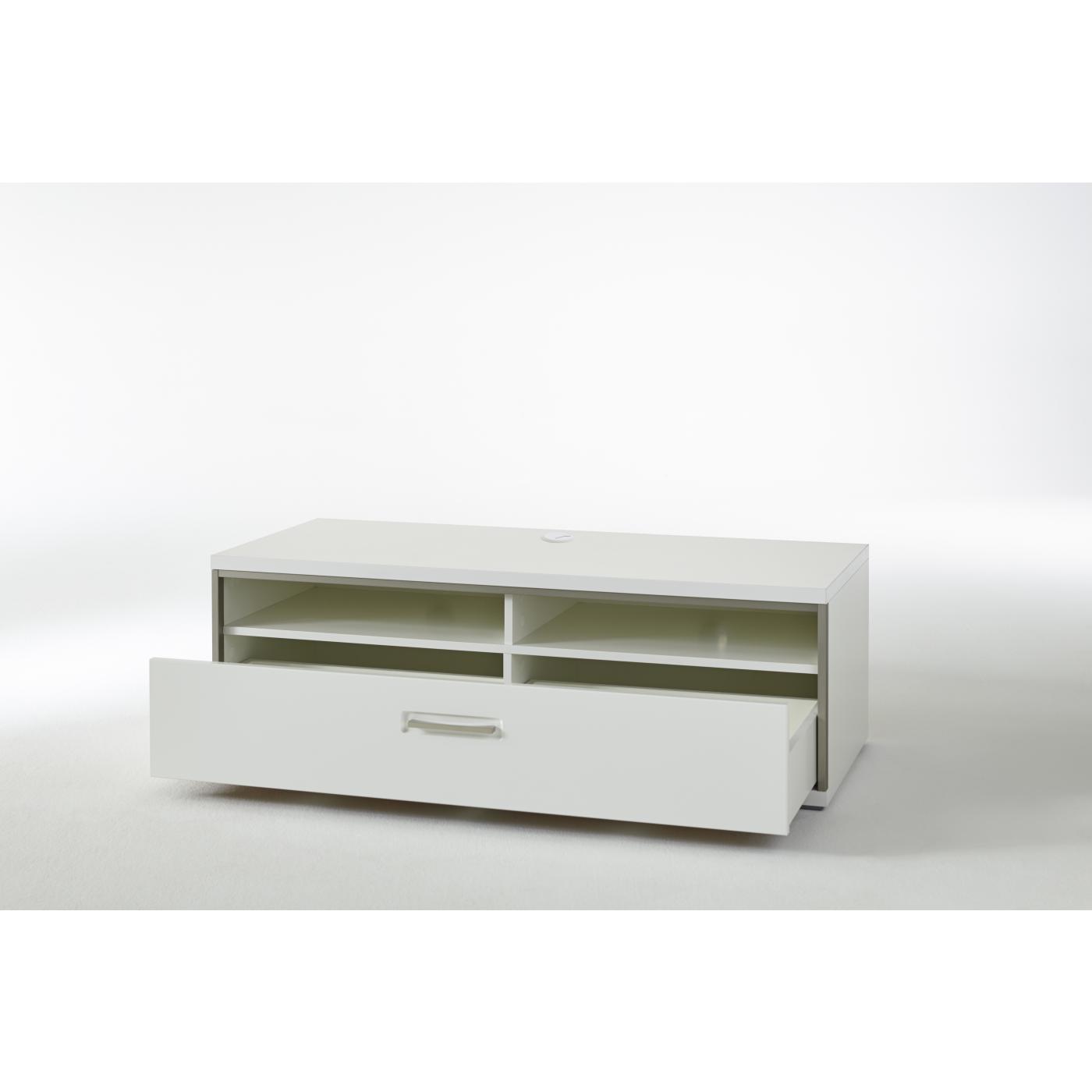 Wohnwand Trento 2 | weiß Hochglanz | 4-teilig | LED Beleuchtung