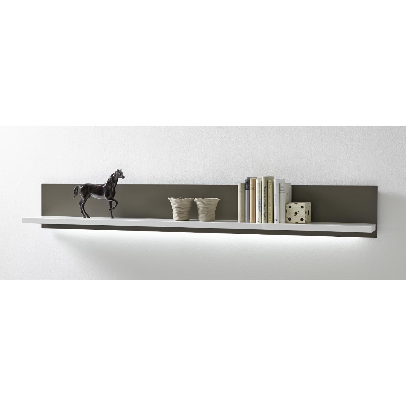 Wohnwand Trento 2 | weiß Hochglanz | 4-teilig | LED Beleuchtung