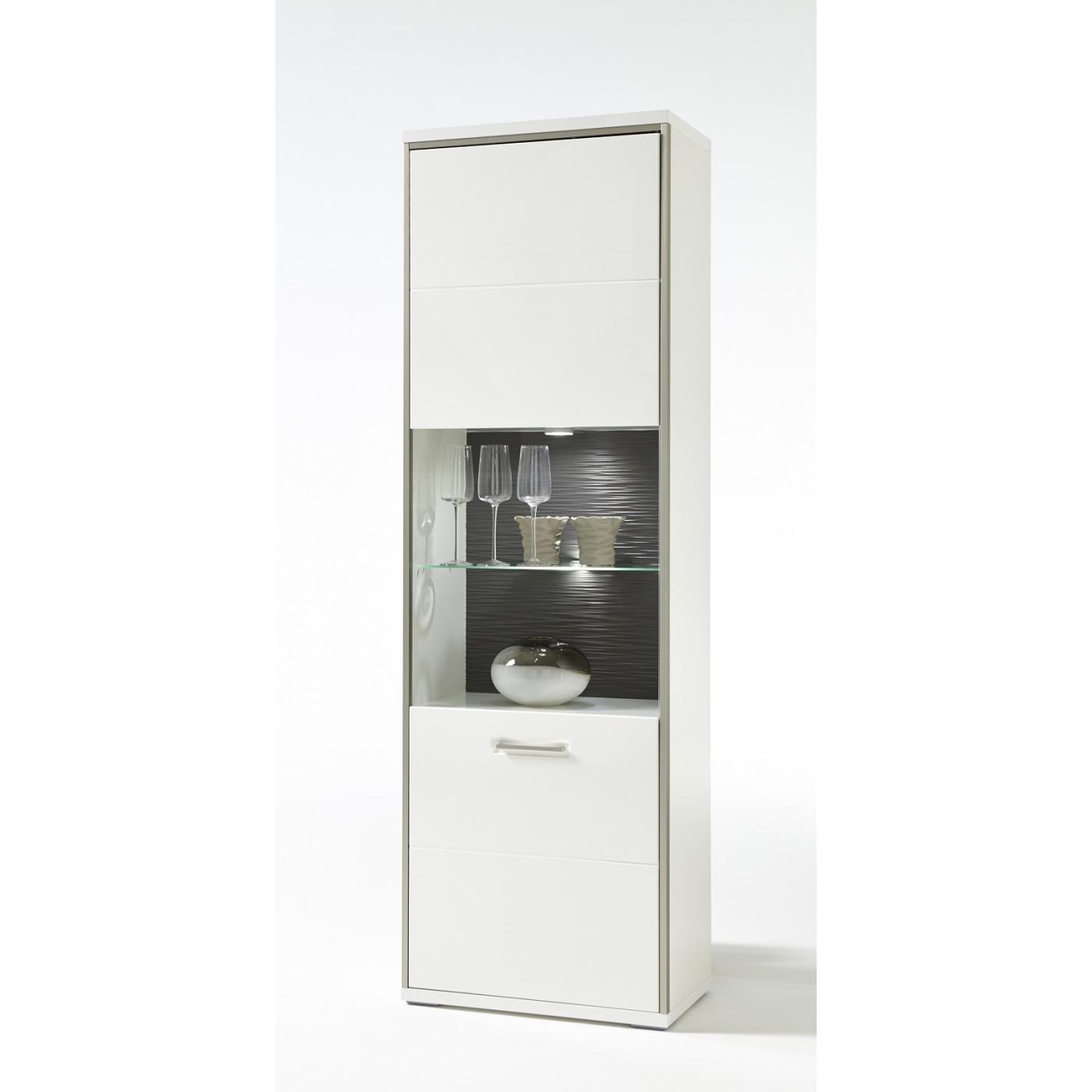 Wohnwand Trento 2 | weiß Hochglanz | 4-teilig | LED Beleuchtung