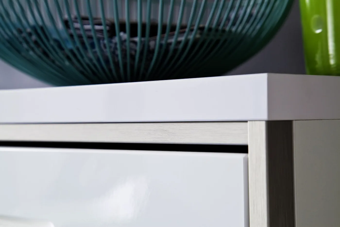 Wohnwand Trento 2 | weiß Hochglanz | 4-teilig | LED Beleuchtung