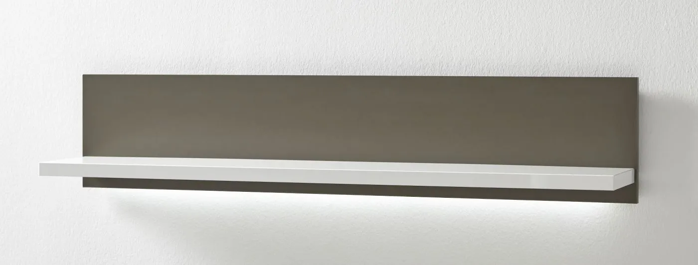 Wohnwand Trento 4 | weiß Hochglanz | 5-teilig | LED Beleuchtung 2