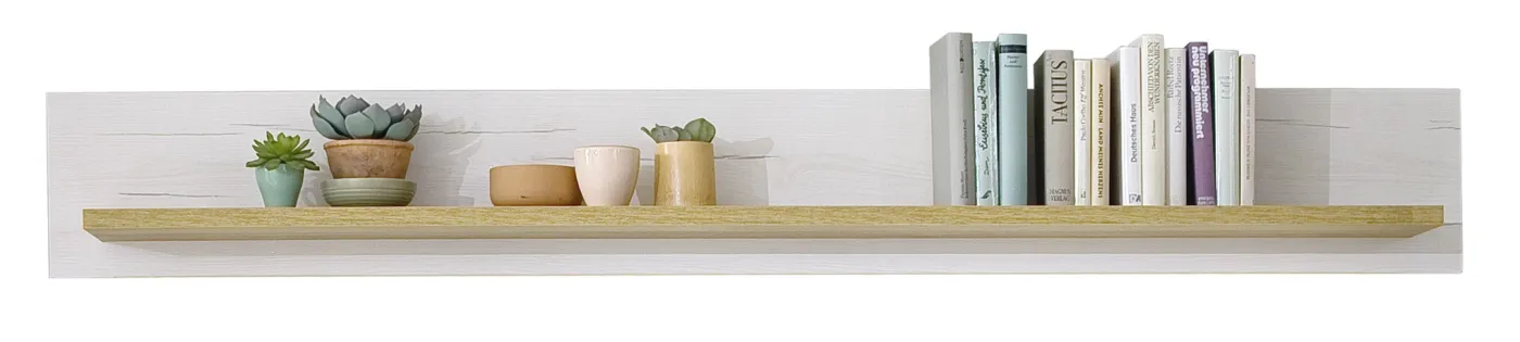 Wohnwand Wohnkombination Madrid | Landhaus | Pinie Aurelio/ Grandson Oak | 4-teilig