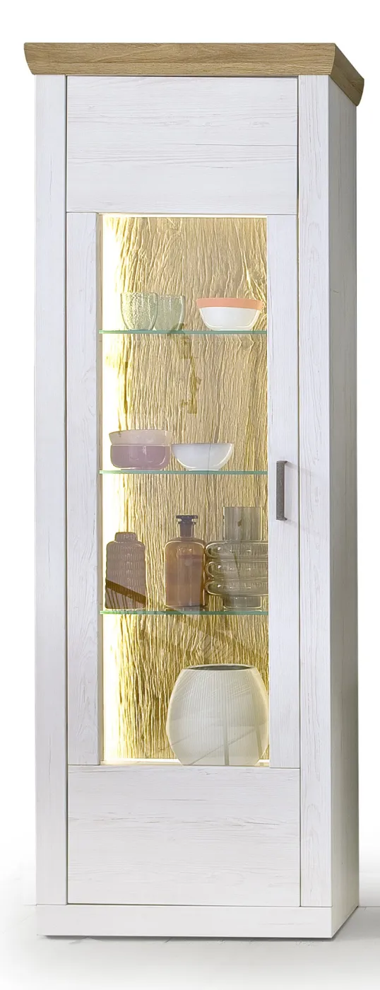 Wohnwand Wohnkombination Madrid | Landhaus | Pinie Aurelio/ Grandson Oak | 4-teilig