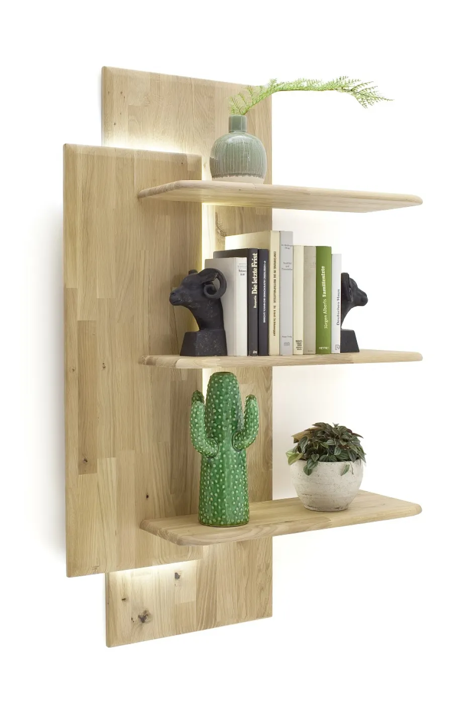 Wohnwand Wohnkombination Ravello 2 | Balkeneiche Bianco | 3-teilig