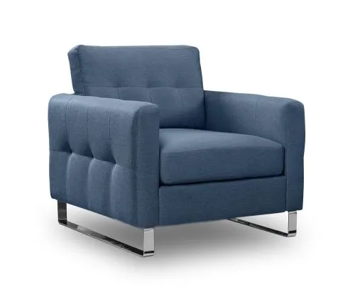 1,5-Sitzer Polstersofa Hera | 93cm | Flachgewebe | dunkelblau