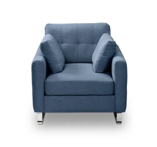 1,5-Sitzer Polstersofa Hera | 93cm | Flachgewebe | dunkelblau