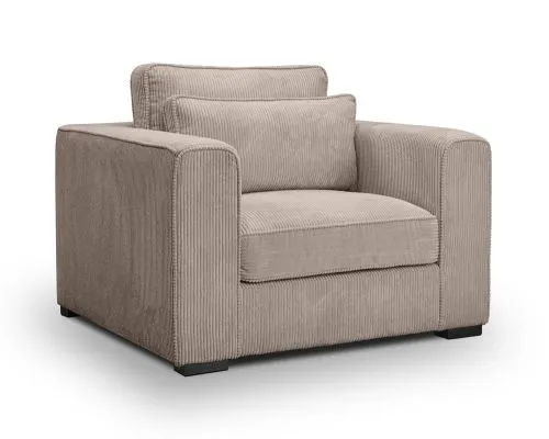 1-Sitzer Polstersofa Almera | 120cm | Cordstoff | beige-braun