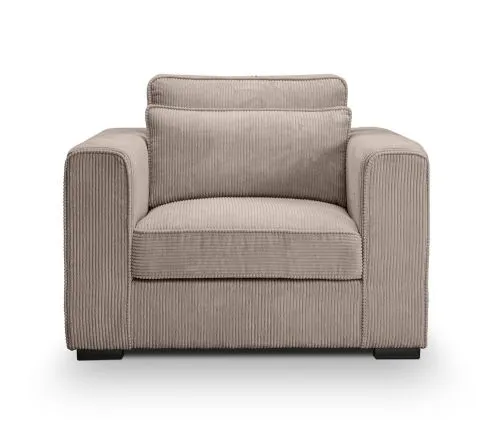 1-Sitzer Polstersofa Almera | 120cm | Cordstoff | beige-braun