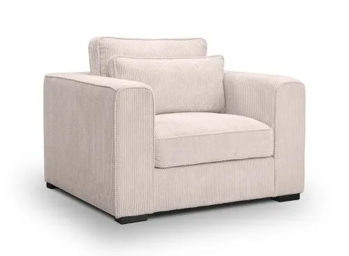 1-Sitzer Polstersofa Almera | 120cm | Cordstoff | grau-beige