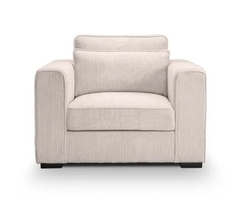 1-Sitzer Polstersofa Almera | 120cm | Cordstoff | grau-beige