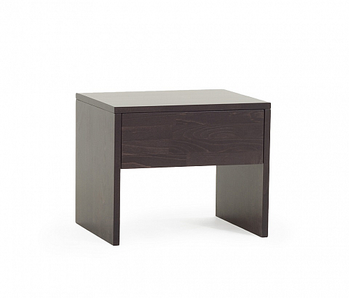 Nachttisch Daisy | mit Schubkasten | Buche massiv | wenge lackiert