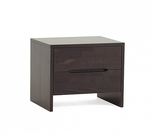 Nachttisch Daisy | mit 2 Schubkästen | Buche massiv | wenge lackiert