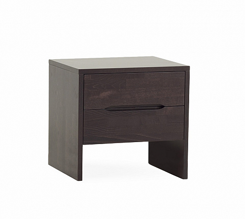 Nachttisch Daisy 2 | mit 2 Schubkästen | Buche massiv | wenge lackiert