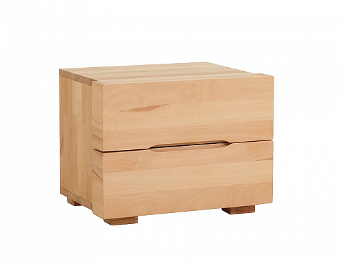 Nachttisch Lotus | mit 2 Schubkästen | Kernbuche massiv | geölt