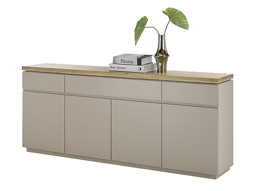 Sideboard Palamos | warmgrau / Akazie massiv