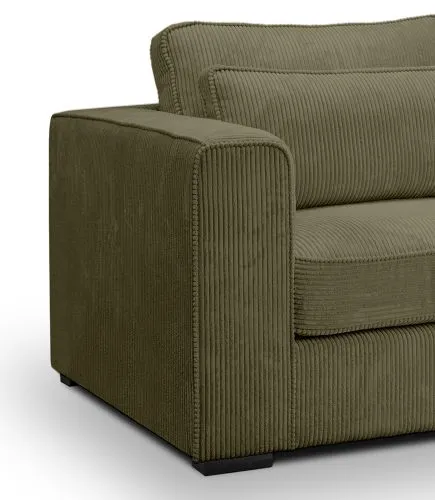 2,5-Sitzer Polstersofa Almera | 200cm | Cordstoff | khaki