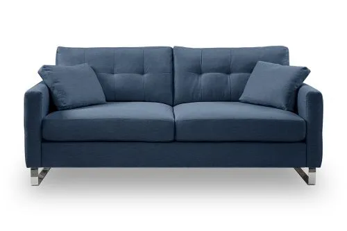 2,5-Sitzer Polstersofa Hera | 203cm | Flachgewebe | dunkelblau