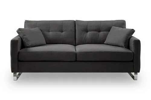 2,5-Sitzer Polstersofa Hera | 203cm | Flachgewebe | grau