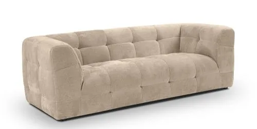 2,5-Sitzer Polstersofa Tenso | 217cm | Strukturstoff | beige