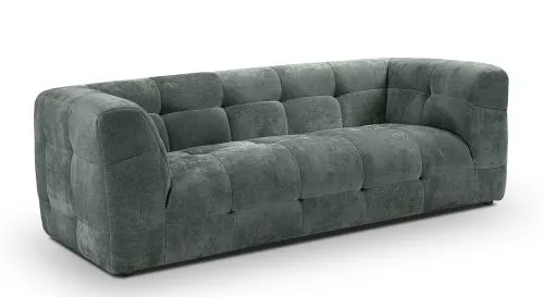 2,5-Sitzer Polstersofa Tenso | 217cm | Strukturstoff | petrol