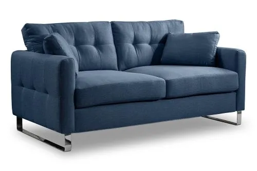 2-Sitzer Polstersofa Hera | 175cm | Flachgewebe | dunkelblau
