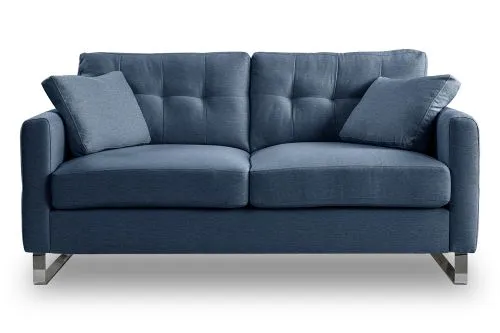 2-Sitzer Polstersofa Hera | 175cm | Flachgewebe | dunkelblau