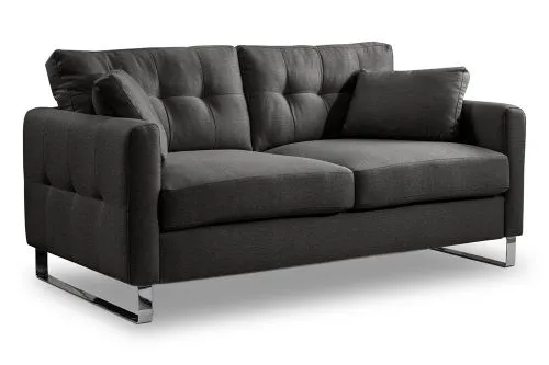2-Sitzer Polstersofa Hera | 175cm | Flachgewebe | grau