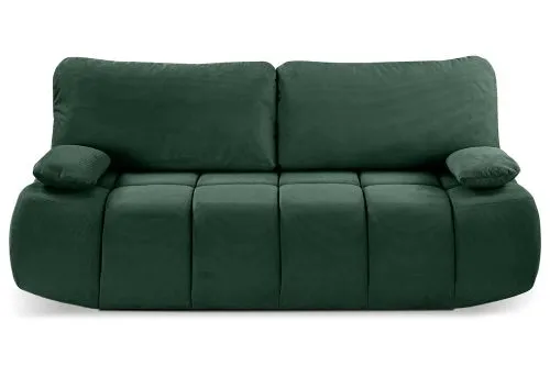 2-Sitzer Schlafsofa Lauder mit Bettkasten | 207cm | Cord | smaragdgrün