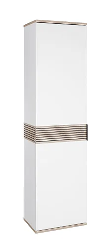 Garderobenschrank Montello 1-türig | Soft white / Viking Oak