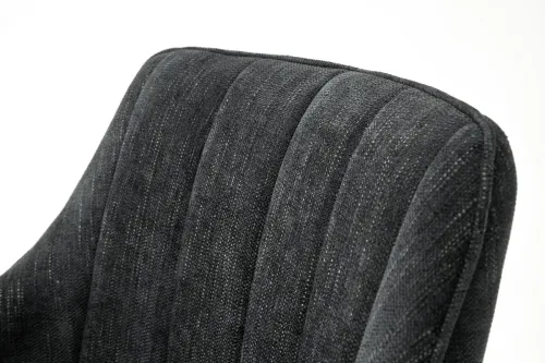 2er Set 4-Fuß Stuhl Sassello mit Armlehnen | anthrazit