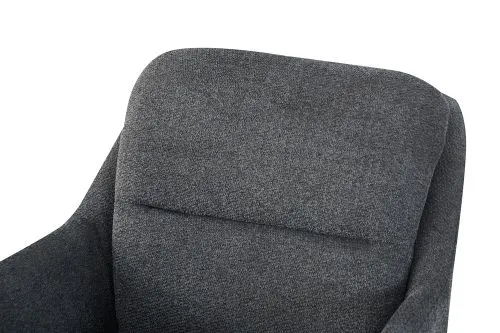 2er Set Armlehnstuhl Sophie | Chenille-Optik | anthrazit
