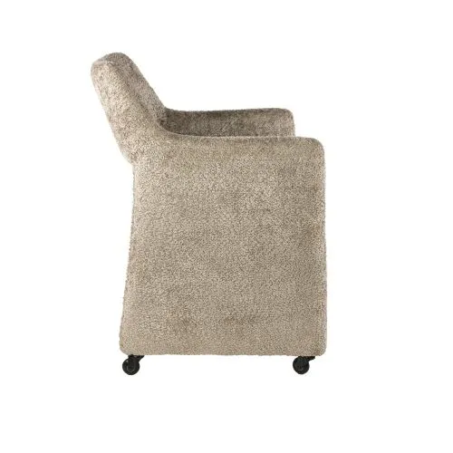 2er Set Stuhl Palio | mit Rollen | Alura sand