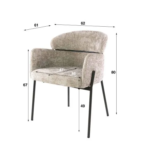 2er Set Stuhl Setka | Hoven sand