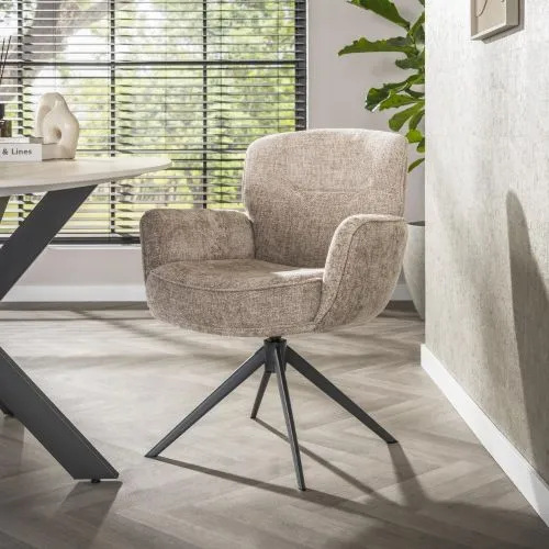 2er Set Barhocker Duba | drehbar | Sandfarbe
