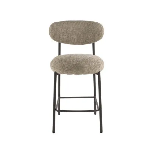 2er Set Barhocker Elysia | Cargo Stoff / Strukturgewebe | Sand