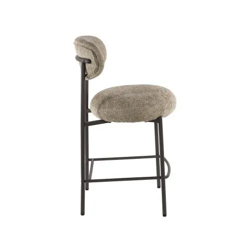 2er Set Barhocker Elysia | Cargo Stoff / Strukturgewebe | Sand
