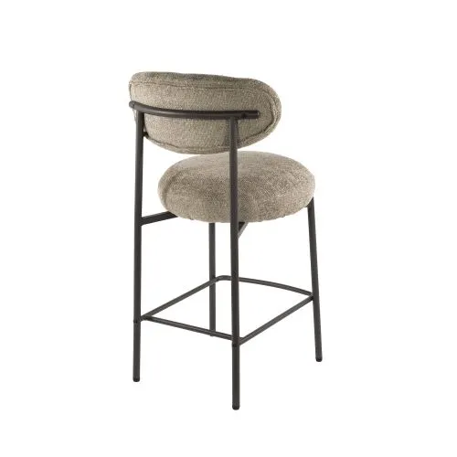 2er Set Barhocker Elysia | Cargo Stoff / Strukturgewebe | Sand