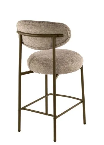 2er Set Barhocker Elysia | Cargo Stoff / Strukturgewebe | sand-braun