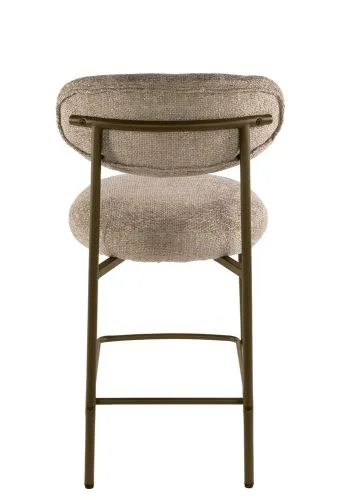 2er Set Barhocker Elysia | Cargo Stoff / Strukturgewebe | sand-braun