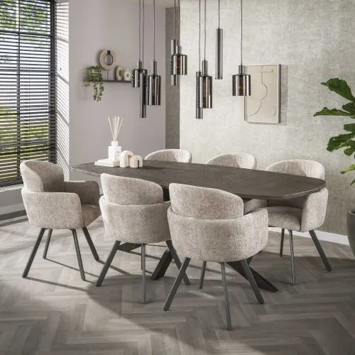 2er Set Stuhl Nasu | drehbar | Hoven sand