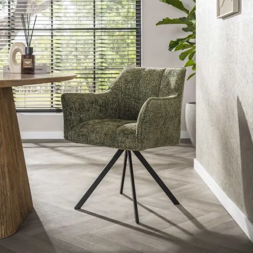 2er Set Stuhl Noro | drehbar | Hoven Grün