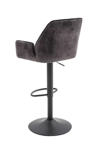 2er Set Barstuhl Ottawa | mit Armlehnen | Samt | drehbar | anthrazit