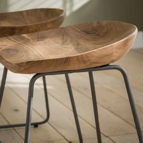 2er Set Esshocker Jimara | Akazie massiv