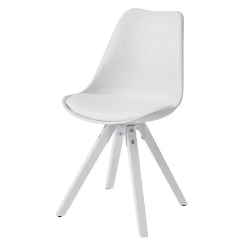 2er Set Esszimmerstuhl Avanti | Kunstleder | weiß