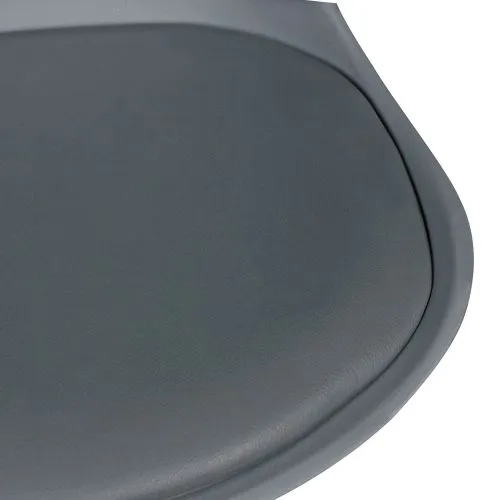 2er Set Esszimmerstuhl LIMA | Kunstleder | grau