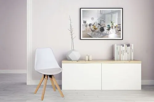 2er Set Esszimmerstuhl LIMA | Kunstleder | weiß